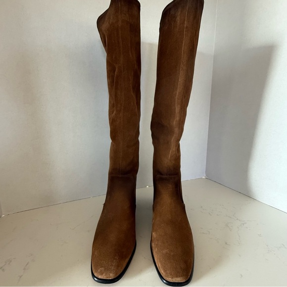 NEW Vince Alejandra Tall Suede Knee Boot in Tan Size: 6 - Picture 2 of 6